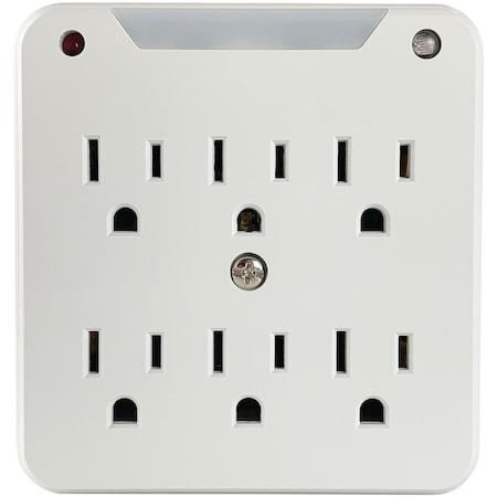 Stanley Surge Pro 6-Outlet Surge-Suppression Night-Light 33208